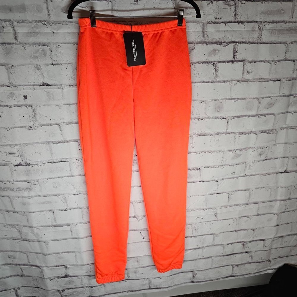 Bright Orange Sweat Pants Size 4 NWT